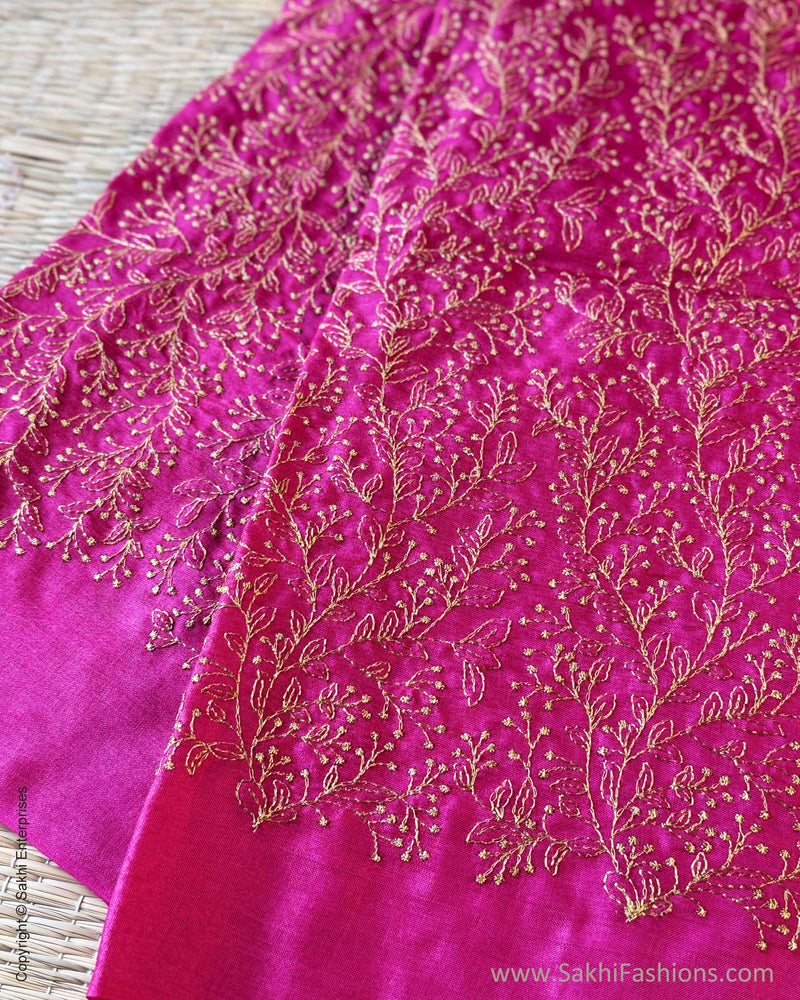 BL-X04421 Pink Tussar Blouse