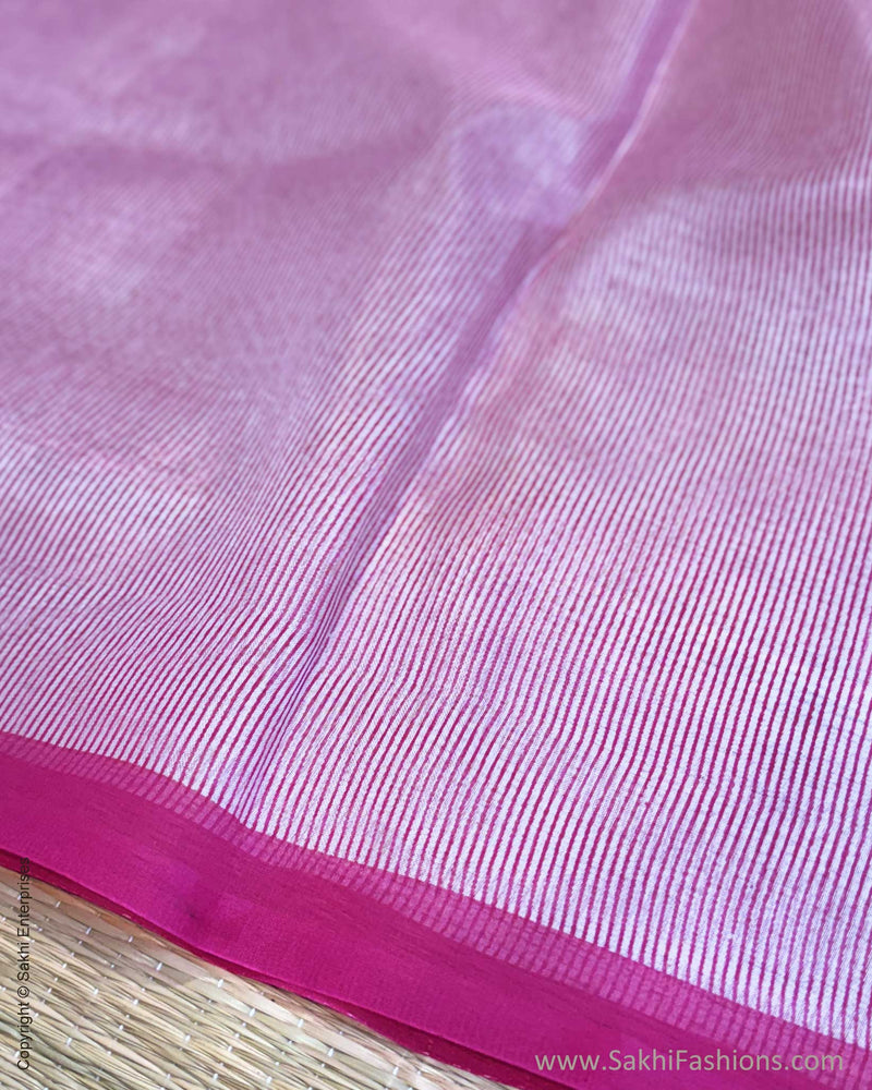 EE-Y07633 Bougainvillea Organza Saree