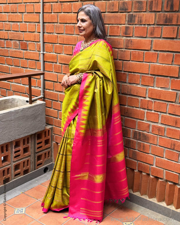 EE-Y06106 Green Kanchi Sari