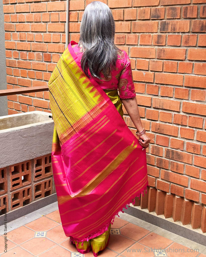 EE-Y06106 Green Kanchi Sari