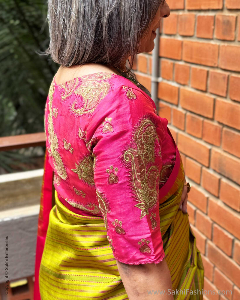 EE-Y06106 Green Kanchi Sari