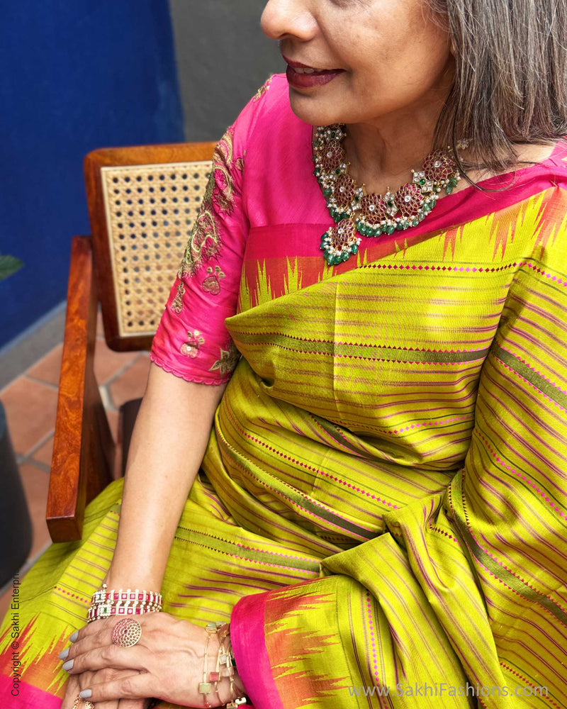 EE-Y06106 Green Kanchi Sari