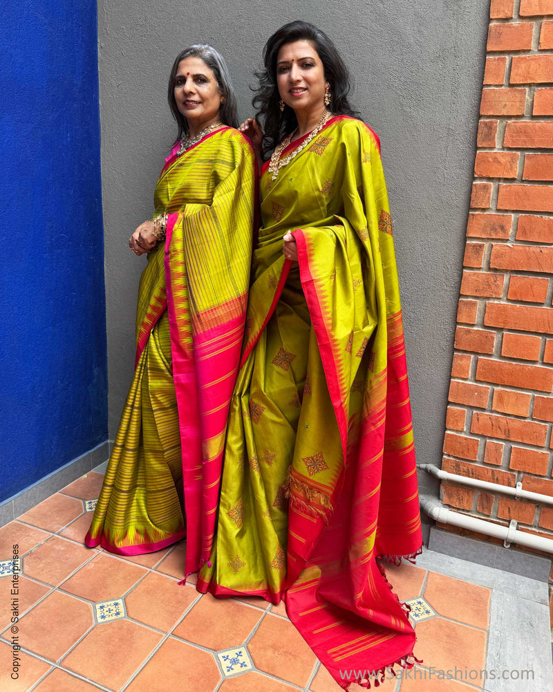 EE-Y06106 Green Kanchi Sari