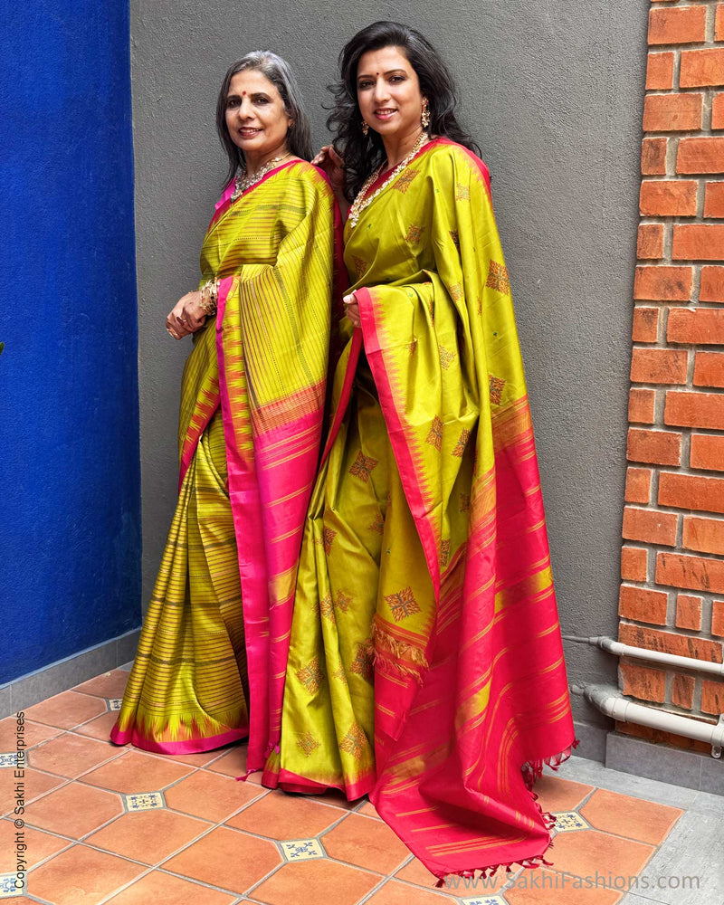 EE-Y06106 Green Kanchi Sari