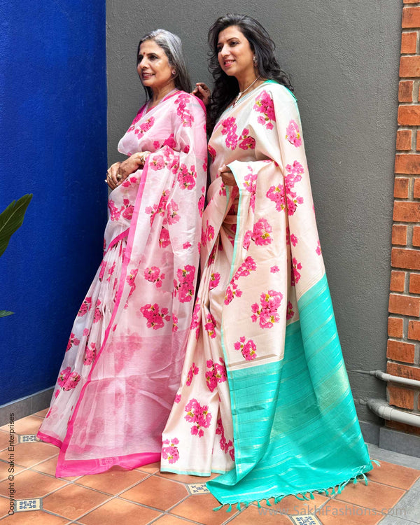 EE-Y07632 Bougainvillea Kanchi Sari
