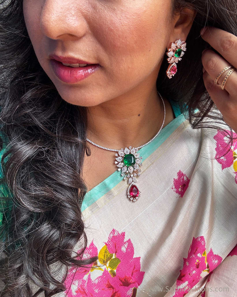 EE-Y07632 Bougainvillea Kanchi Sari