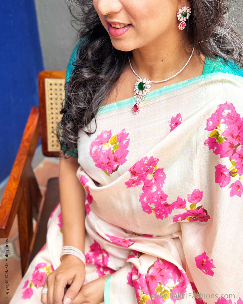 EE-Y07632 Bougainvillea Kanchi Sari