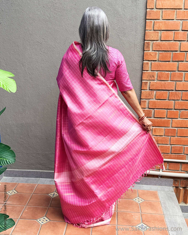 EE-X16424 Pink Thread Kanchi Sari