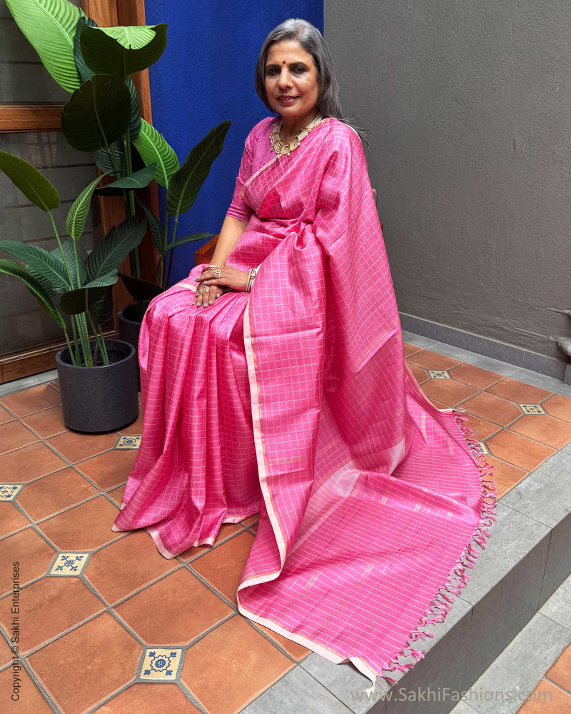 EE-X16424 Pink Thread Kanchi Sari
