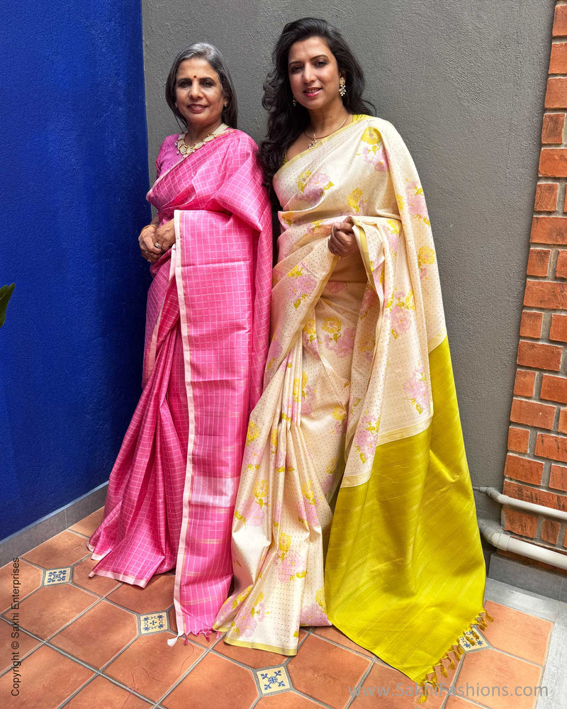 EE-X16424 Pink Thread Kanchi Sari