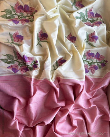 DP-Y08727 Floral Cream Kanchi