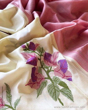 DP-Y08727 Floral Cream Kanchi