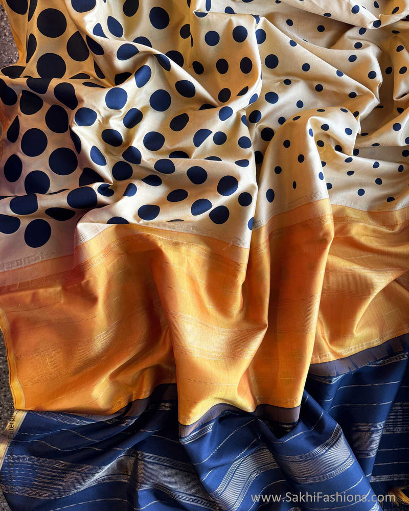 DP-Y07937 Polka Dot print Kanchi