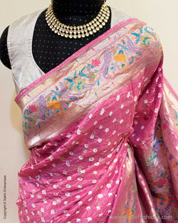 DP-Y04415 Pink Bandhini Sari