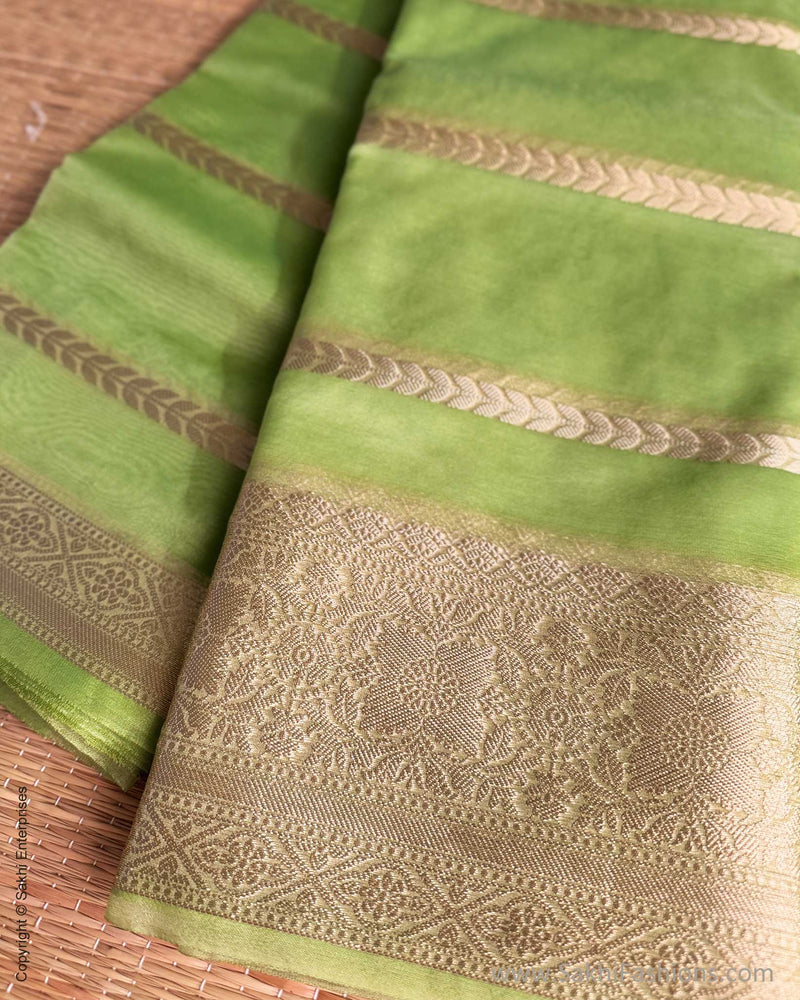 DP-Y01603 Green Kora sari