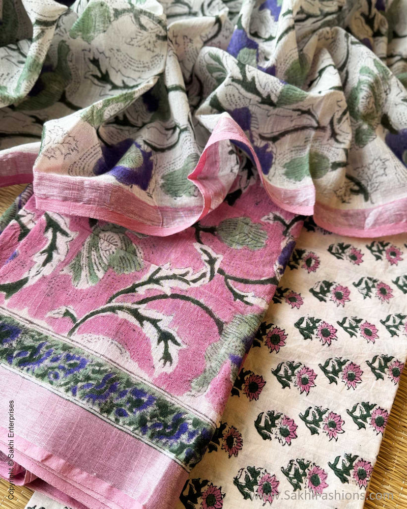DP-Y02337 Linen Salwar Pink