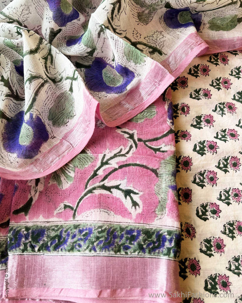 DP-Y02337 Linen Salwar Pink