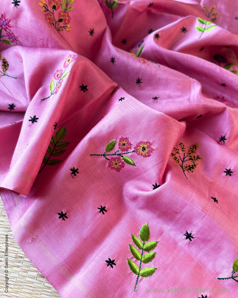 BL-Y08214 Onion Pink Kanchi Blouse
