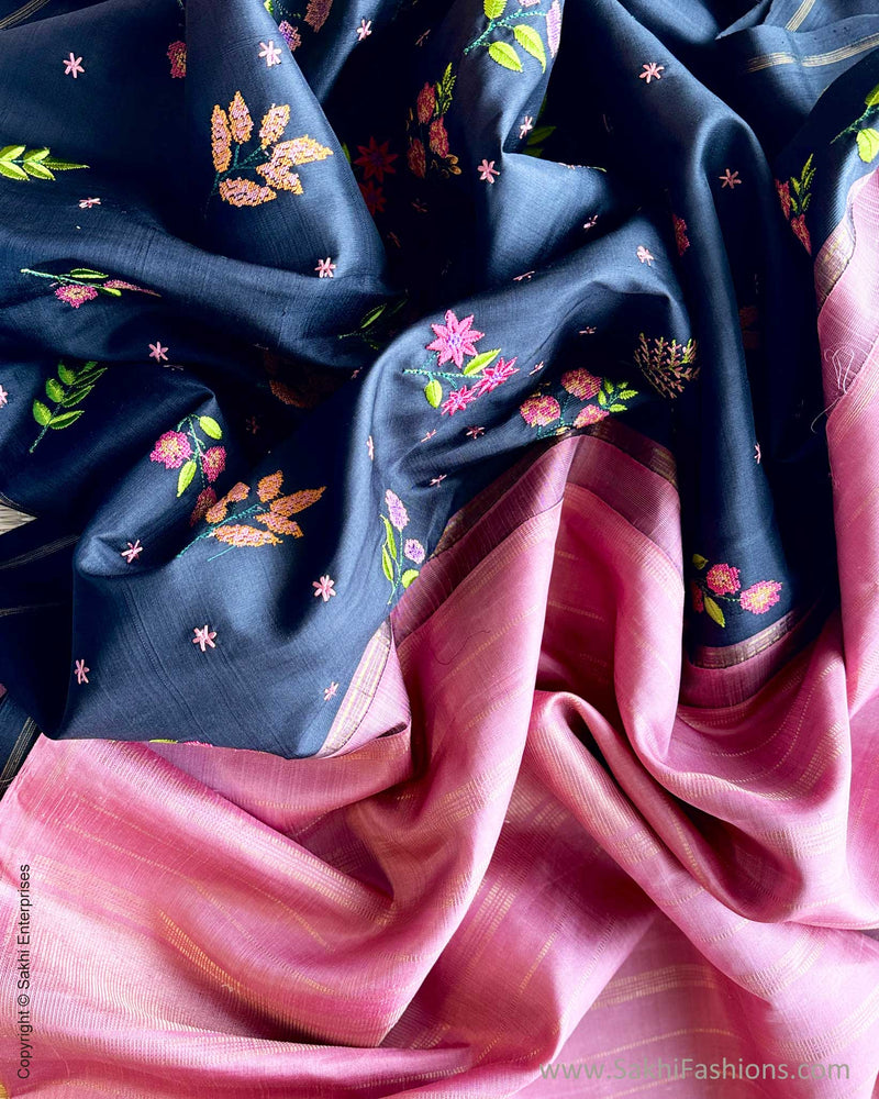 DP-Y08214 Floral Black Kanchi