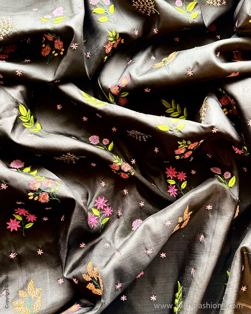 DP-Y08214 Floral Black Kanchi