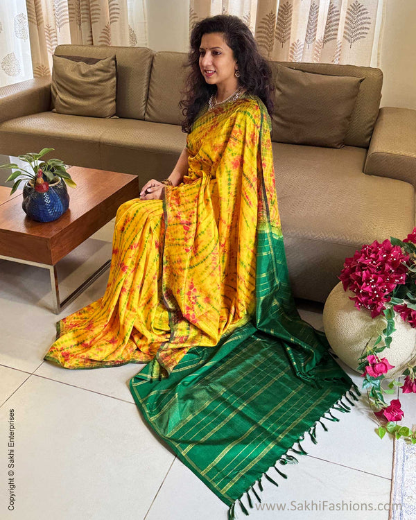 EE-Y07871 Yellow TieDye Kanchi