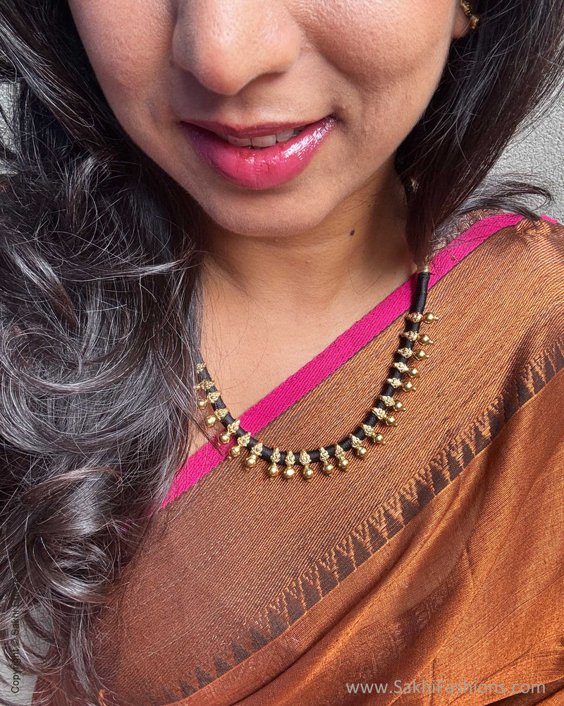 EE-X16206 Brown Tissue Cotton Sari