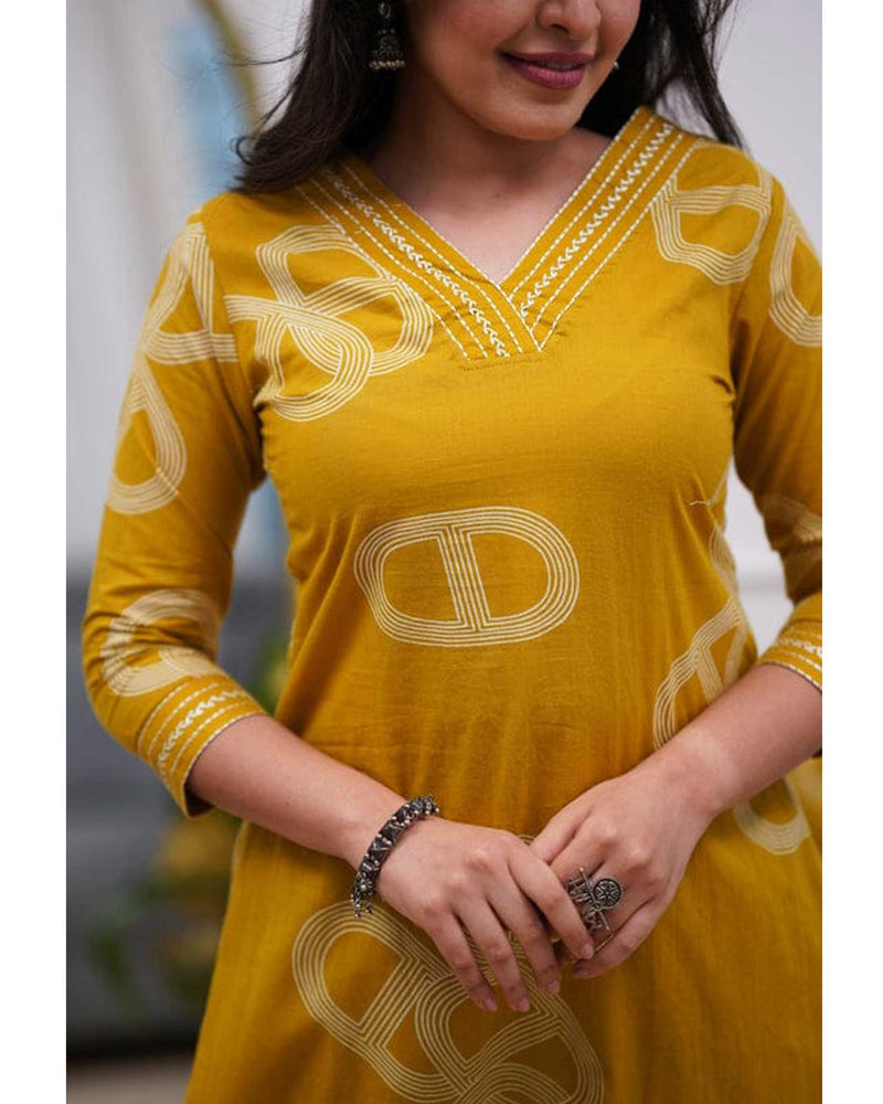 IT-Y25958 Cotton Salwar Yellow