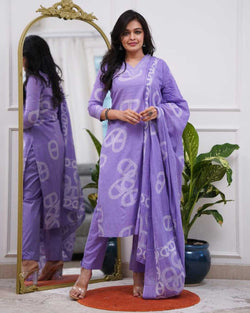 IT-Y25956 Cotton Salwar Lilac