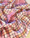 BL-Y09333 Multi checks Silk Kalamkari