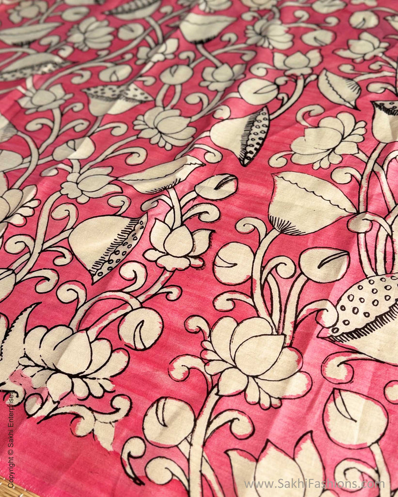BL-Y09335 pink Silk Kalamkari
