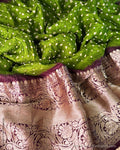 DP-Y08938 Bandhini Green Sari