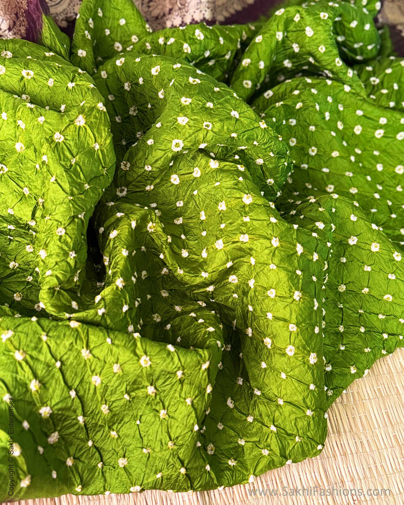 DP-Y08938 Bandhini Green Sari
