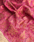 BL-X251096 Pink Cutwork blouse