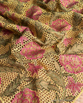 BL-X251095 Yellow Cutwork blouse