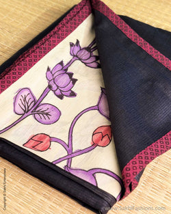 DP-Y09617 Kalamkari Tussar Sari