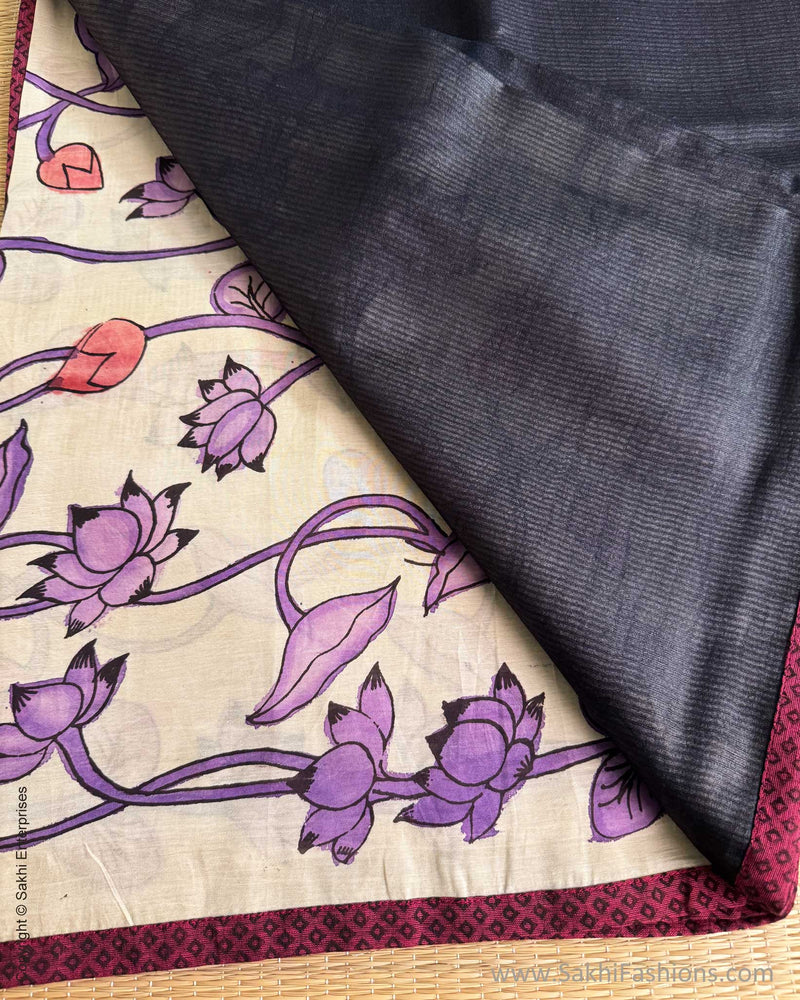 DP-Y09617 Kalamkari Tussar Sari
