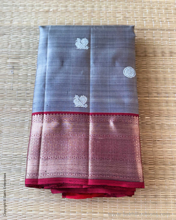 DP-V04735 Grey Kanchi Saree