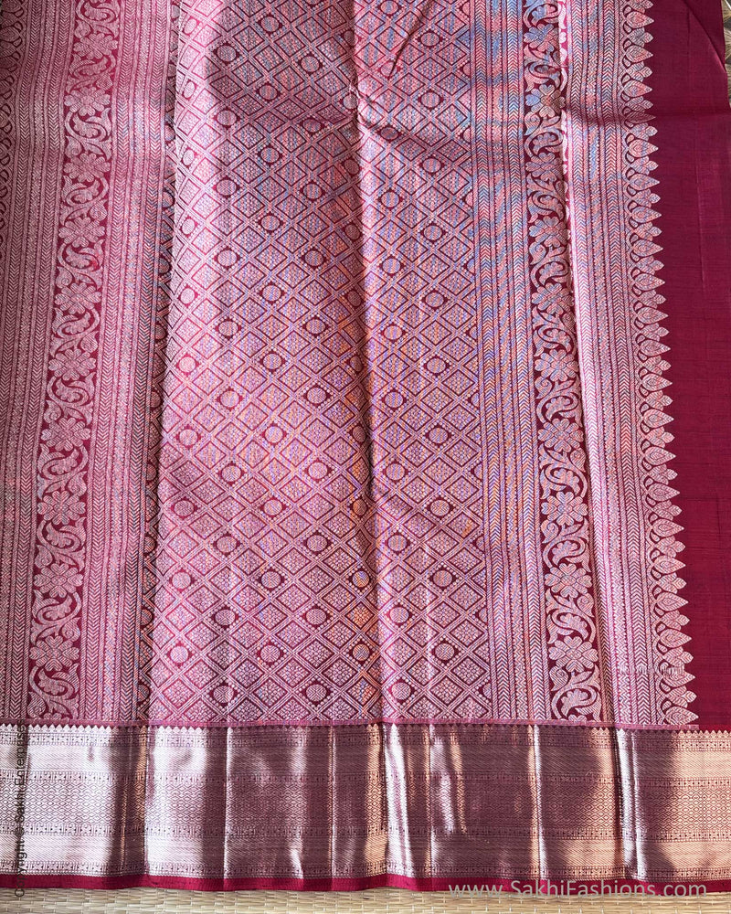 DP-V04735 Red Kanchi Saree