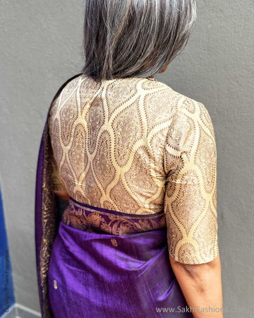 BL-W11204 White Banarsi Blouse