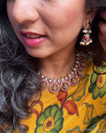 AS-Y07268 Silver Gold Earring
