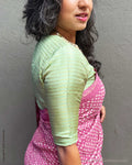 BL-R50515R Mint Green Kanchi RBlouse