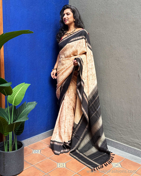 EE-Y08956 Kalamkari Kanchi Silk