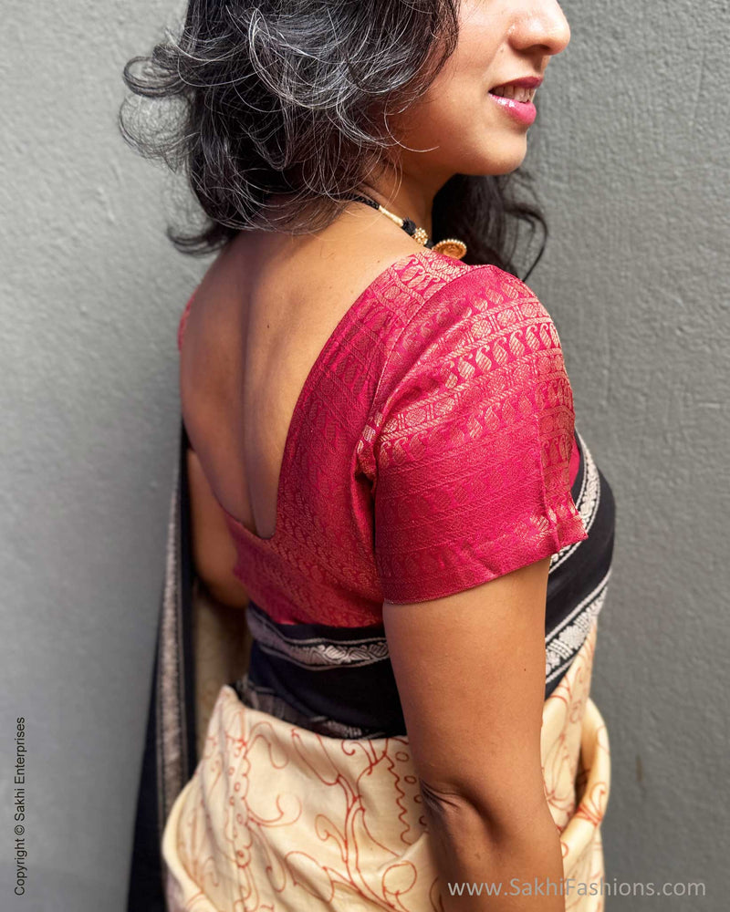 EE-Y08956 Kalamkari Kanchi Silk