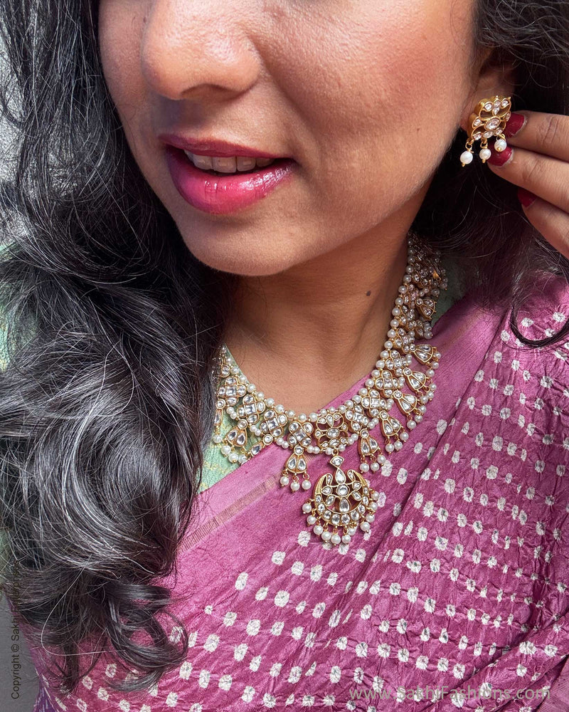 EE-Y09605 Pink Green Bandhini Kanchi