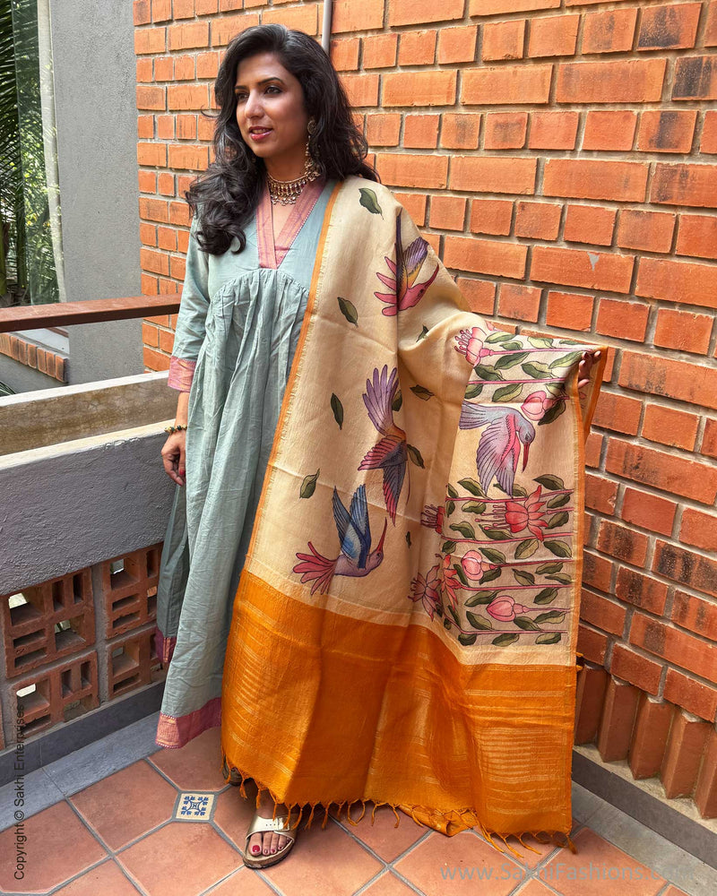EE-W05057 Kalamkari Kanchi Dupatta