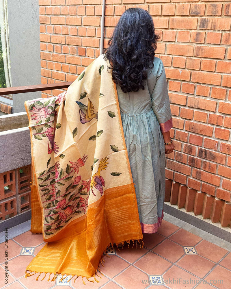 EE-W05057 Kalamkari Kanchi Dupatta