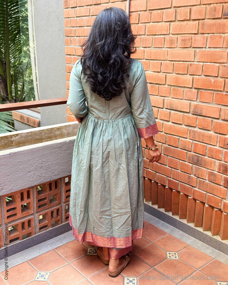 EE-G06848G Green Mangalgiri Salwar