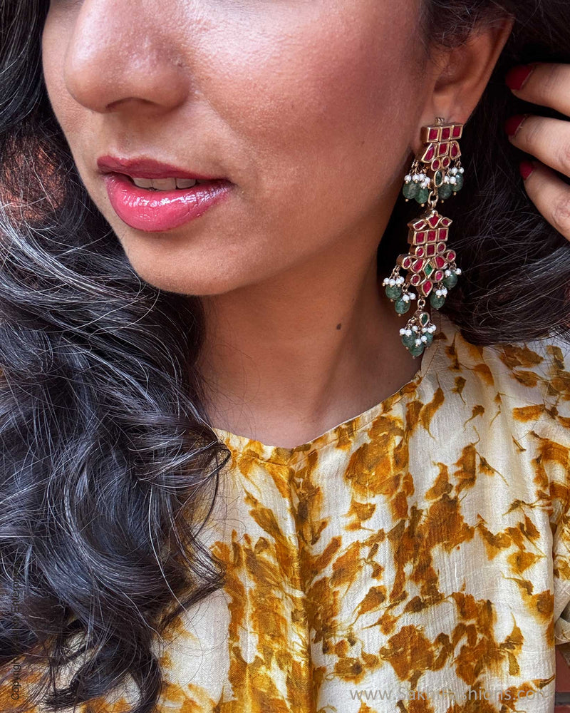 EE-Y06852 Marigold eco print silk Dress