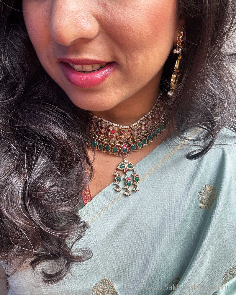 EE-Y09708 Green Double Pallu Kanchi