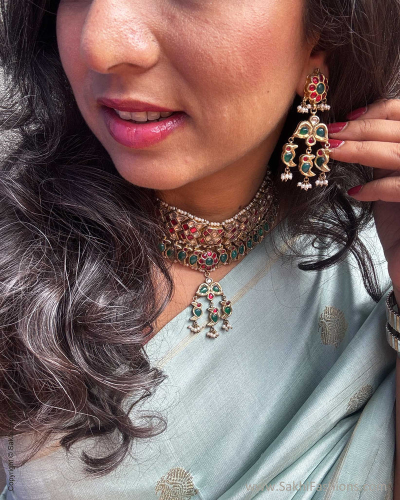 EE-Y09708 Green Double Pallu Kanchi